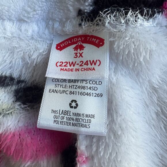 Holiday Time “Baby It’s Cold” Penguin Plush PJ Pants 3X - Picture 5 of 7